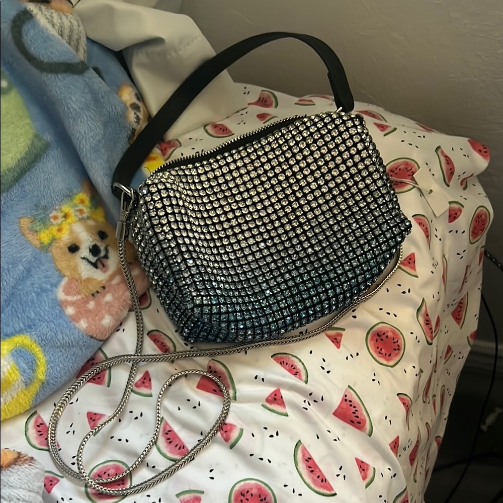 Stylish Black and Silver Women's Bag